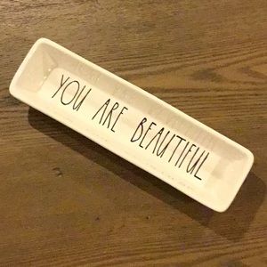 RAE DUNN “YOU ARE BEAUTIFUL” JEWELRY TRAY